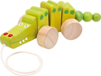 Crocodile à tirer | Jouets à tirer et à pousser | Bois 1