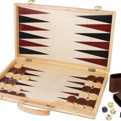 Chess and backgammon suitcase