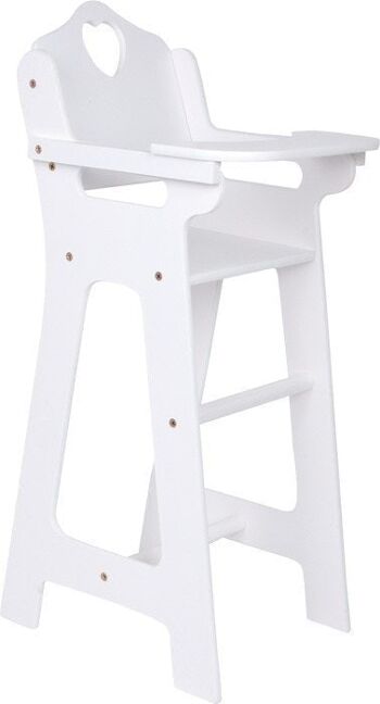 Chaise haute de poupée avec table pliante 1