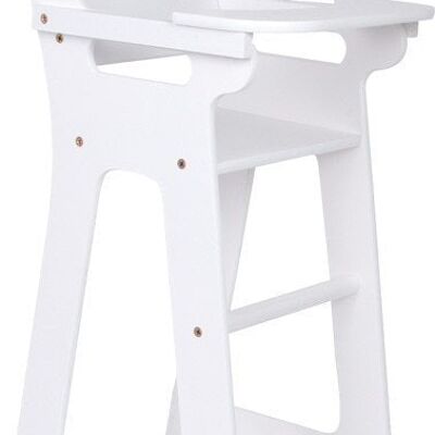 Doll high chair with foldable table