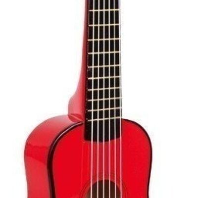 guitarra roja | instrumento musical | Madera