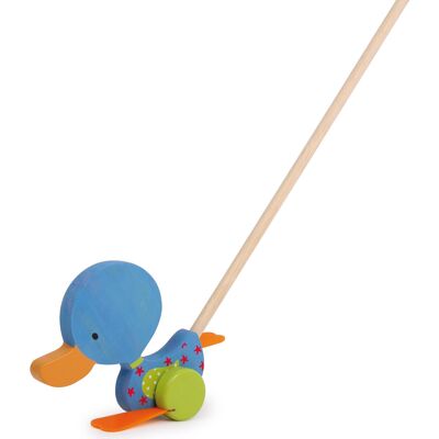 Canard à pousser « Mathéo » | Jouets en bois