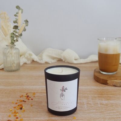 'FRIDA À L'AMBRE' SCENTED CANDLE - MATT BLACK