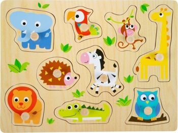 Animaux de zoo de puzzle de placement | Puzzles | Bois 3