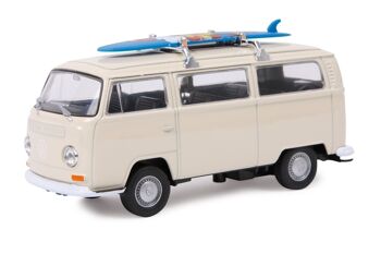 Voiture miniature "VW Bus T2 + planche de surf" 1