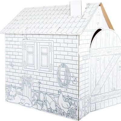 Playhouse "House" en carton artisanal