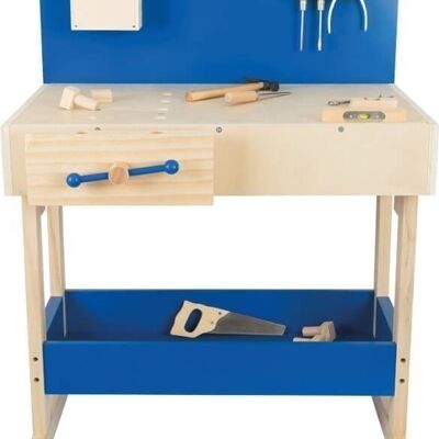 Children's workbench blue with accessories