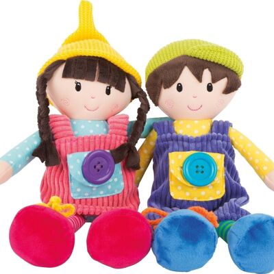 Cloth dolls "Noah & Emma"