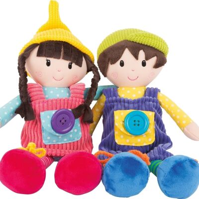 Cloth dolls "Noah & Emma"