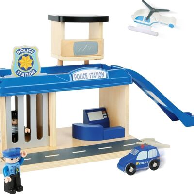 Police station with accessories