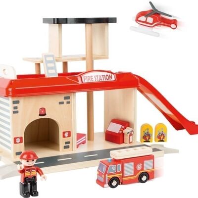 Fire station with accessories