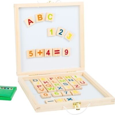 Chalkboard box magnetic letters and numbers