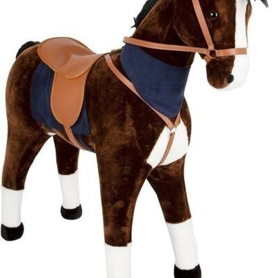 Standing horse XL with sound, brown