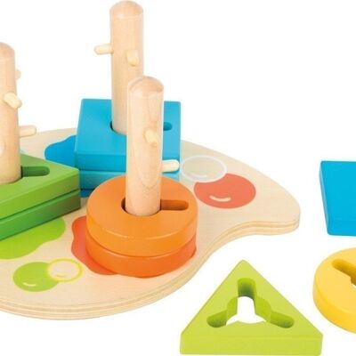 Forme e colori del gioco plug-in di abilità motorie | Giocattoli di legno