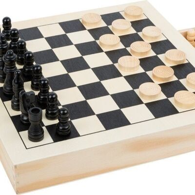 Jeux d'échecs, dames et neuf neuf