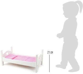 lit de poupée | meubles pour poupées | Bois 5