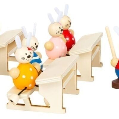Ensemble de jeu école de lapin | Printemps et Pâques | FSC 100%