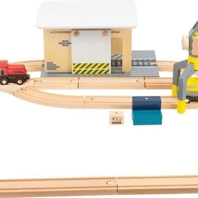 Freight station with accessories
