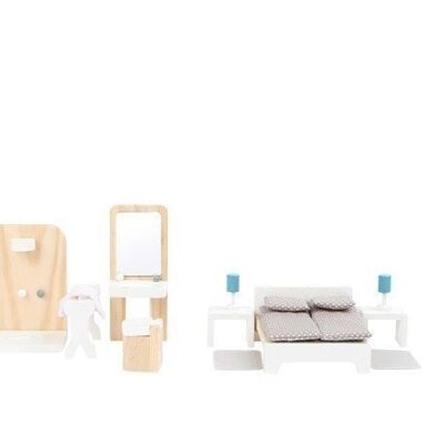 Puppenhausmöbel Komplett-Set