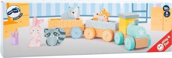 train en bois pastel | Jouets de motricité | Bois 6