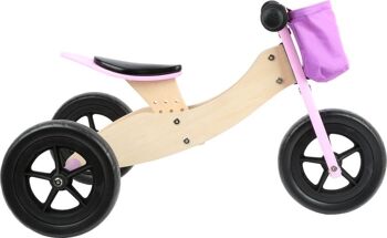 Draisienne Trike Maxi 2 en 1 Rose 2