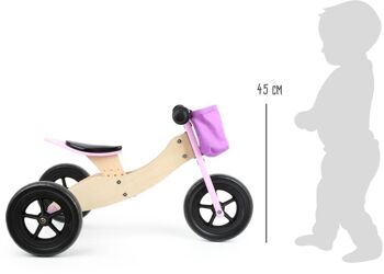 Draisienne Trike Maxi 2 en 1 Rose 5