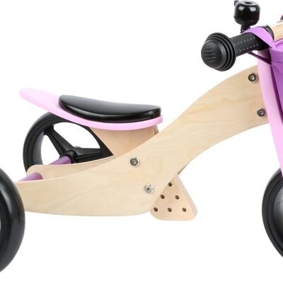 Vélo d'équilibre tricycle 2 en 1 rose