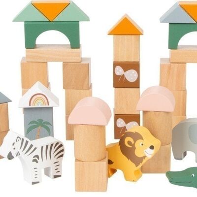 Wooden building blocks "Safari"