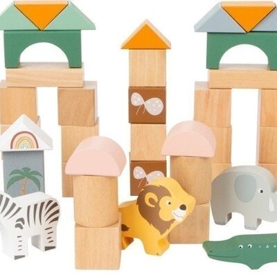 Wooden building blocks "Safari"