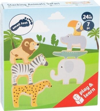 Animaux à empiler "Safari" | Jouets de motricité | Bois 7