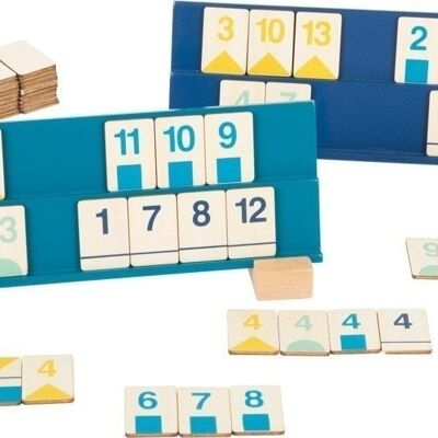 Rummy number placement game