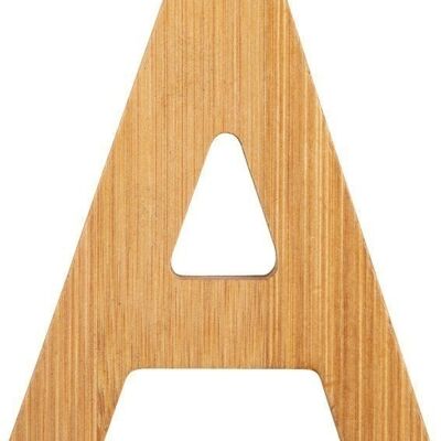 ABC letter bamboo A