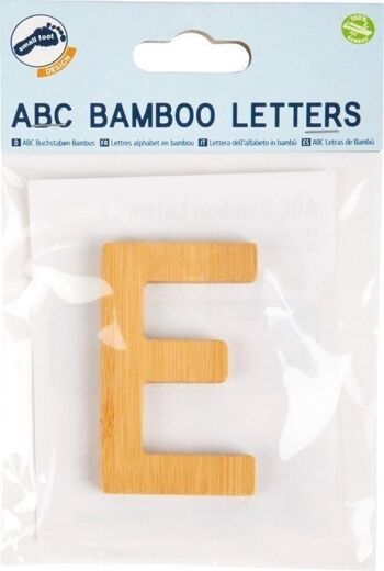Lettre ABC Bambou E 2