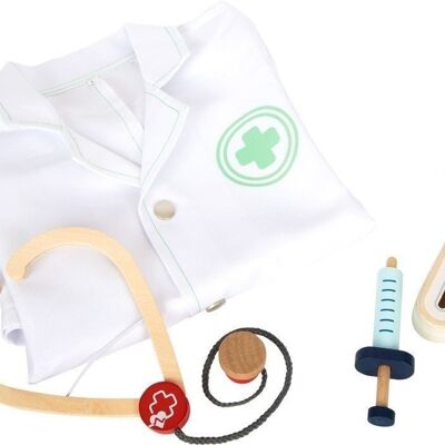 Playset del camice del dottore | Medico e giocattolo di salvataggio | Legna