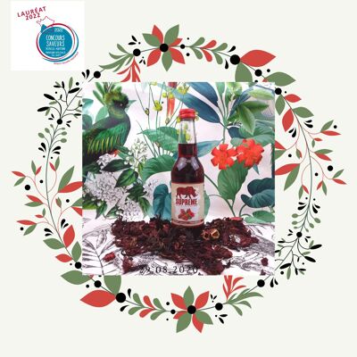 BISSAP SUPREME (hibiscus) / RASPBERRY / FRESH MINT - 33cl - ORGANIC