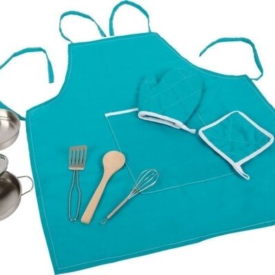 Cooking set with apron | In the kitchen | Wood