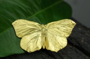 Bague papillon véritable plaquée or en argent sterling. 4