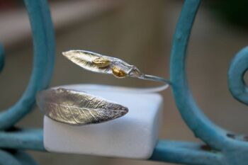 Bracelet branche d'olivier en argent pour femme, bijoux de mariée à St 3