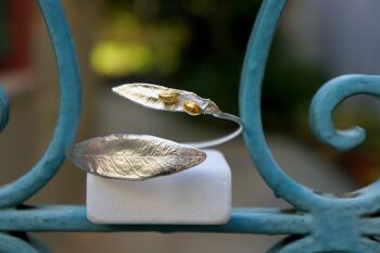 Bracelet branche d'olivier en argent pour femme, bijoux de mariée à St 4