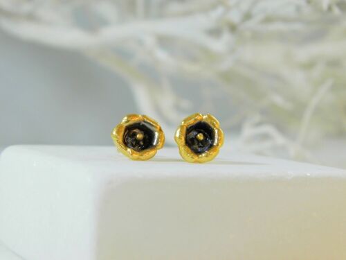 Earrings Stud earrings for women, REAL Lily flower jewelry