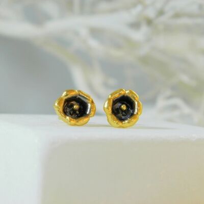 Earrings Stud earrings for women, REAL Lily flower jewelry
