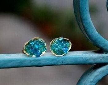 Turquoise Parures de bijoux bleu clair, Argent Limpet Shell, Elega 3