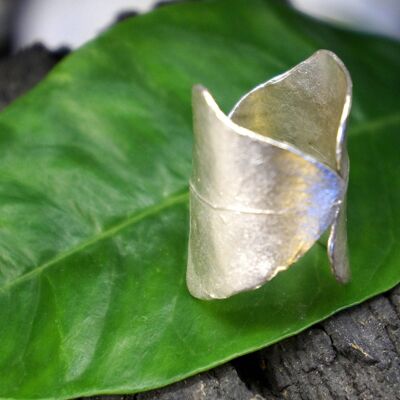 Ivy Leaf Statement RIng on Sterling Silver.