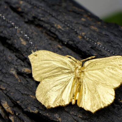 Butterfly Necklace 14k GOLD on sterling silver.