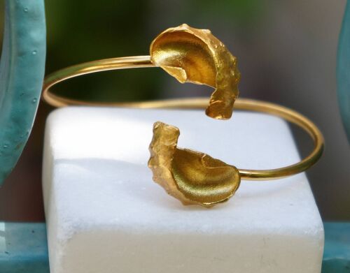 Adjustable Summer bracelet made from Gold plated sterling