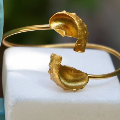 Adjustable Summer bracelet made from Gold plated sterling