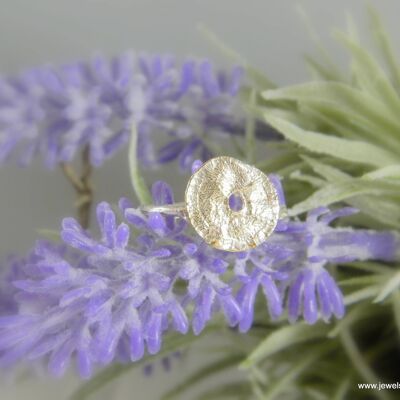 Nature ring Silver leaf ring spiral ring disc and branch rin