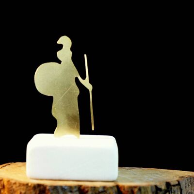 Diosa Athena Minimal Estatua cortada con láser, Arte en metal