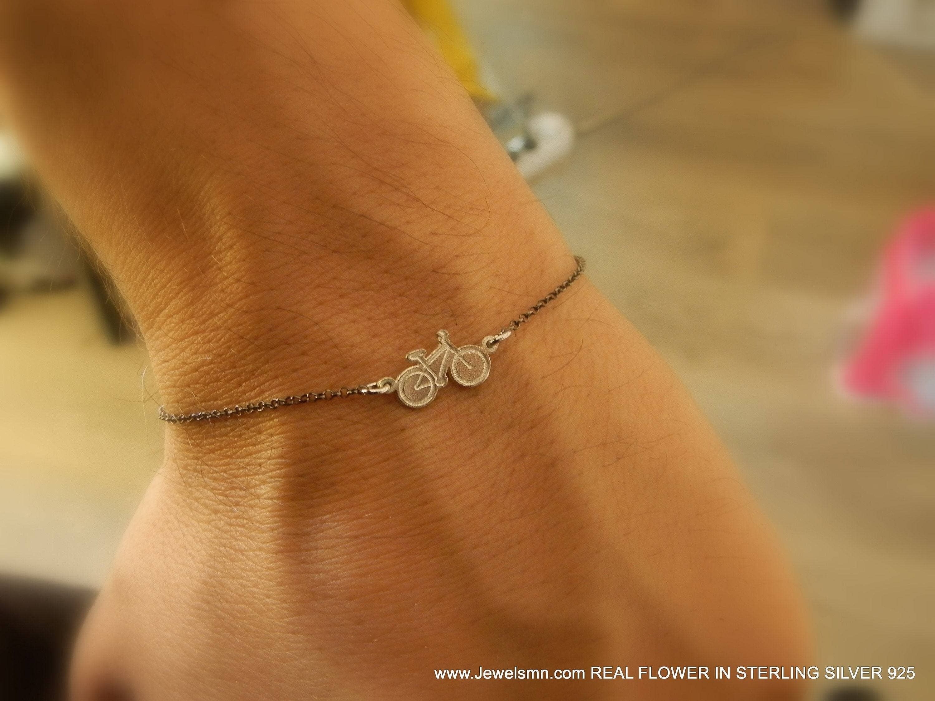 Bracelet Etsy. Bracelet chaîne de vélo unisexe en sterling