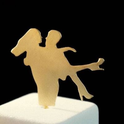 Home decor Romantic Couple Lovers minimal Marble Statue with